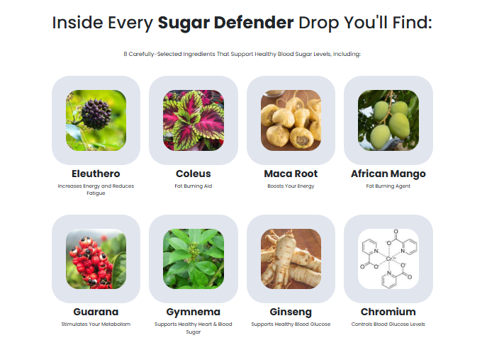 Sugar Defender Ingredients