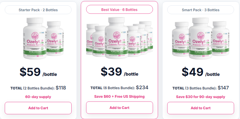 Ozelyt cs 20b Probiotic Formula Order